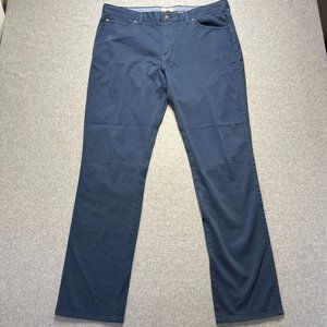 Peter Millar Pants Mens 38x33 Blue Chino Golf Performance Casual Relaxed